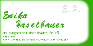 eniko haselbauer business card